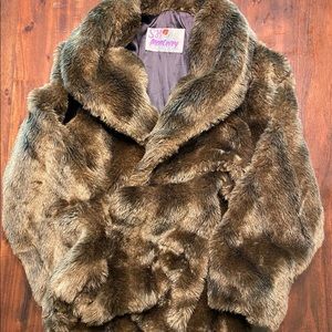 Vintage SH monterey Fashions faux fur coat